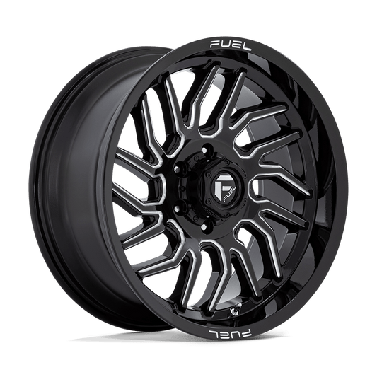 FUEL 1PC D807 HURRICANE 20X9 1 6X135 GLOSS BLACK MILLED