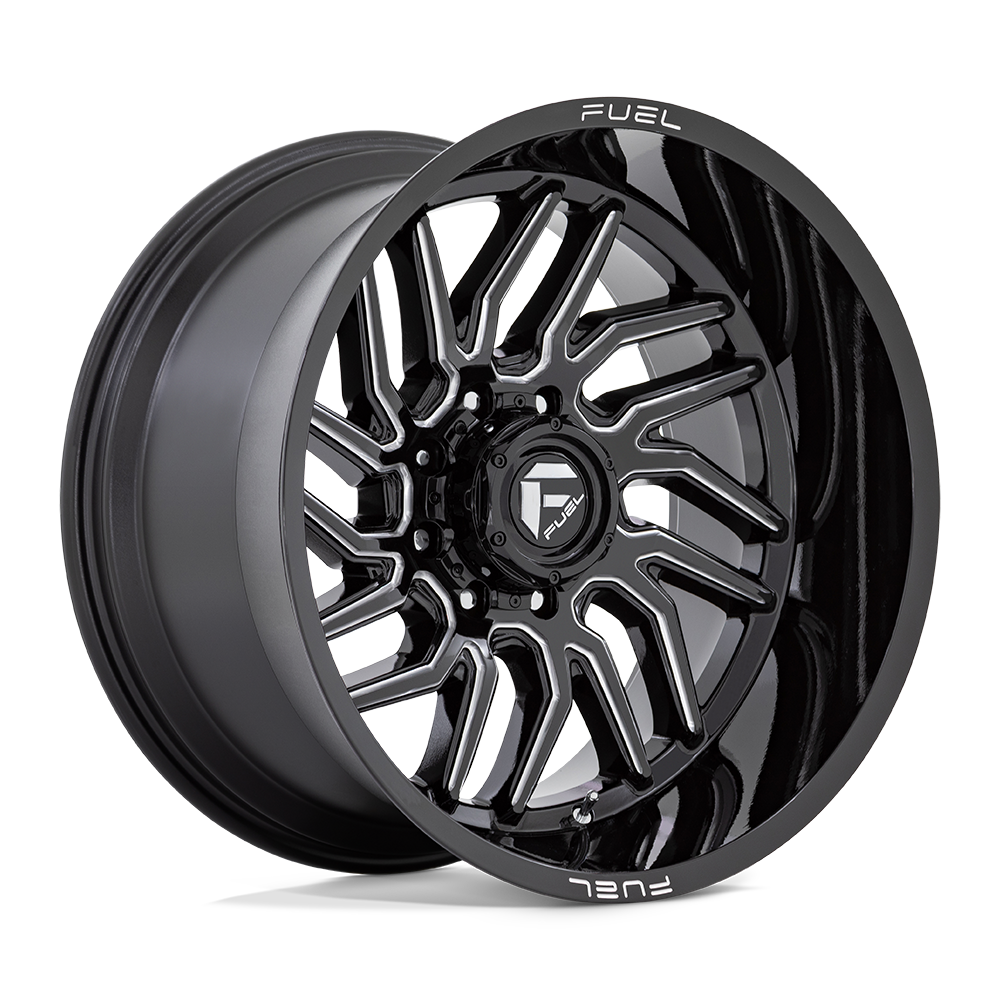 FUEL 1PC D807 HURRICANE 20X9 1 5X127 GLOSS BLACK MILLED