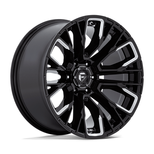 FUEL 1PC D849 REBAR 17X9 -12 6X135 GLOSS BLACK MILLED
