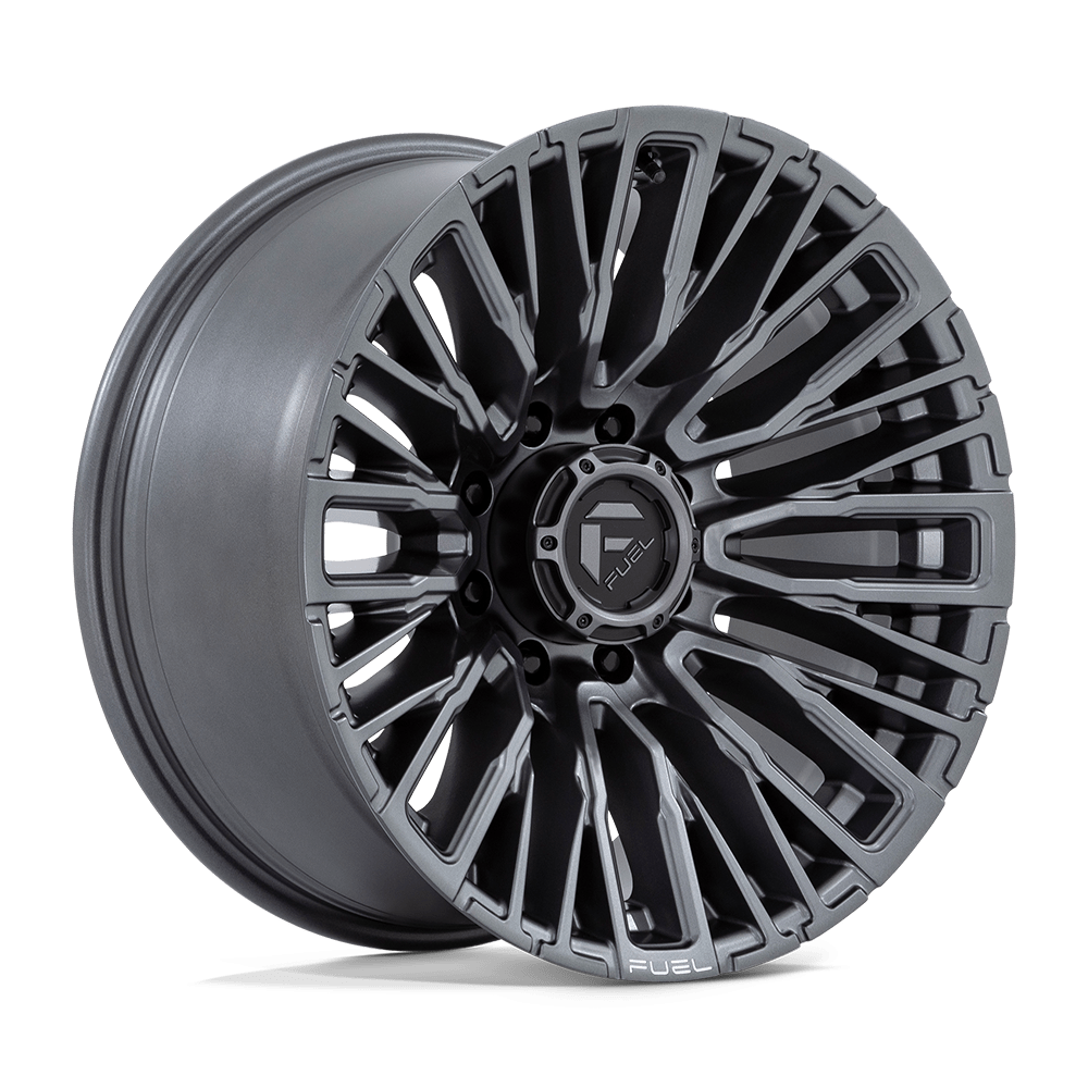 FUEL 1PC D848 REBAR 20X10 -18 8X180/8X7.1 MATTE GUNMETAL