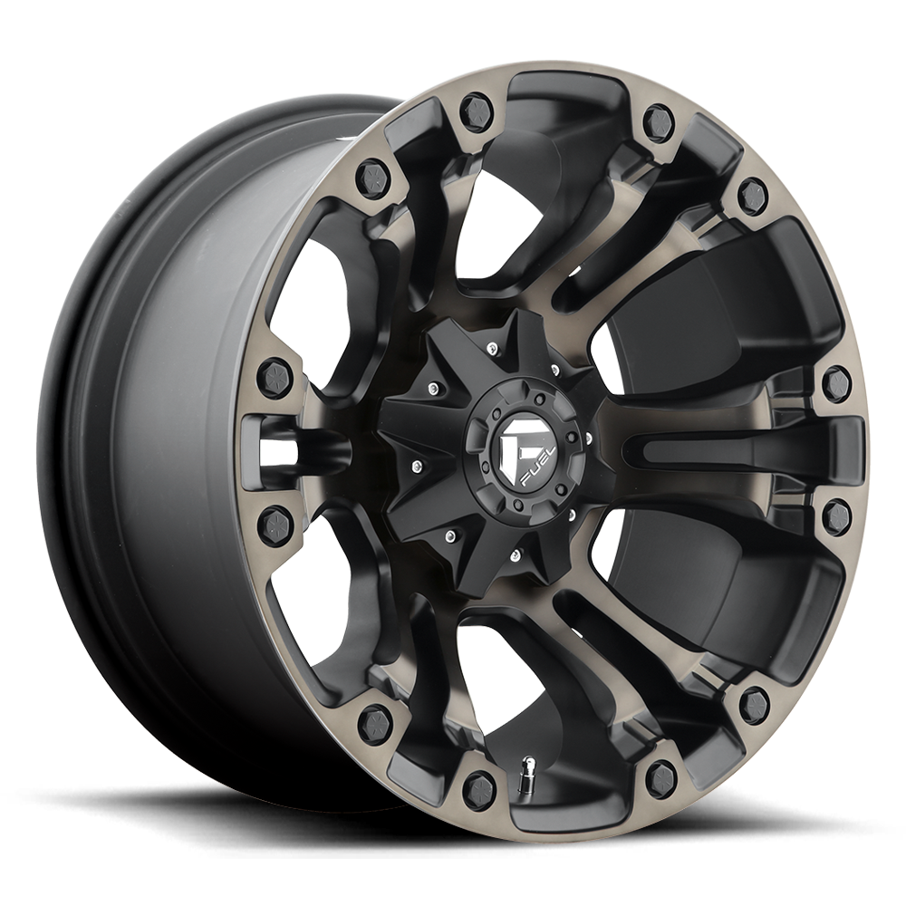 FUEL 1PC D569 VAPOR 18X9 1 8X170 MATTE BLACK DOUBLE DARK TINT