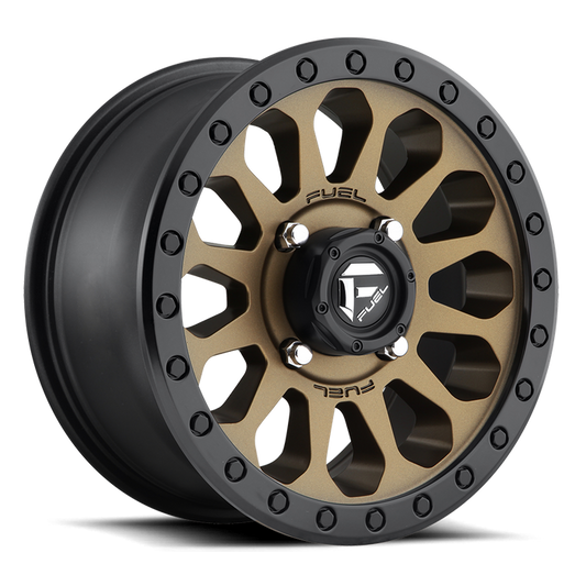 Fuel 1PC D600 VECTOR 18X9 1 6X135/6X5.3 MATTE BRONZE BLACK BEAD RING