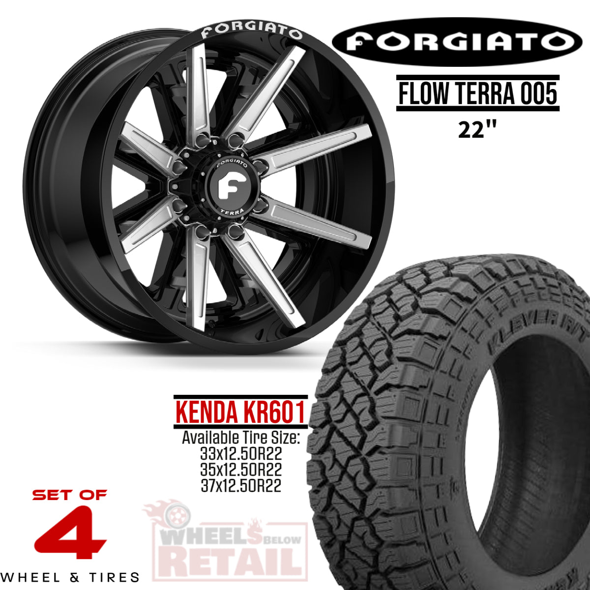 FORGIATO FLOW TERRA 005 22-INCH PACKAGE FOR FORD F150