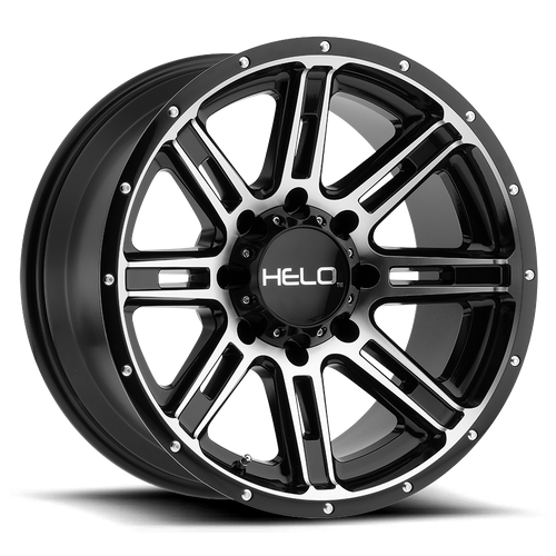 Helo HE900 20X10 -24 8X170/8X6.7 Gloss Black Machined