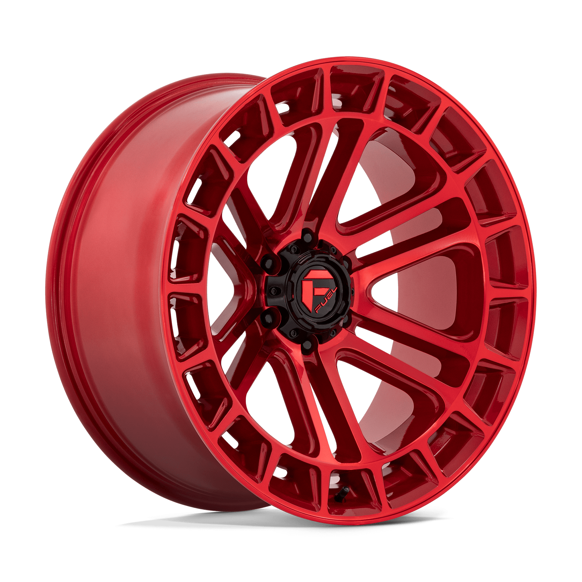 FUEL 1PC D719 HEATER 22X10 -13 6X139.7 CANDY RED MACHINED