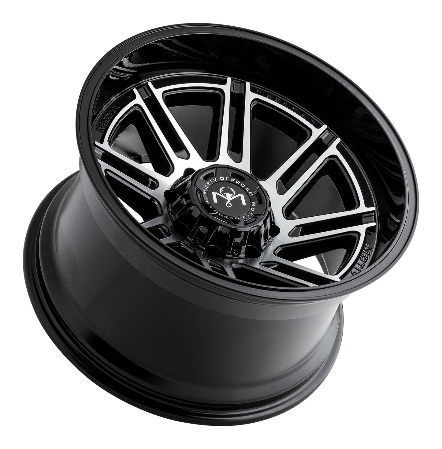 Motiv Offroad MILLENIUM 20X12 -44 6X135/6X5.50 Machined Gloss Black