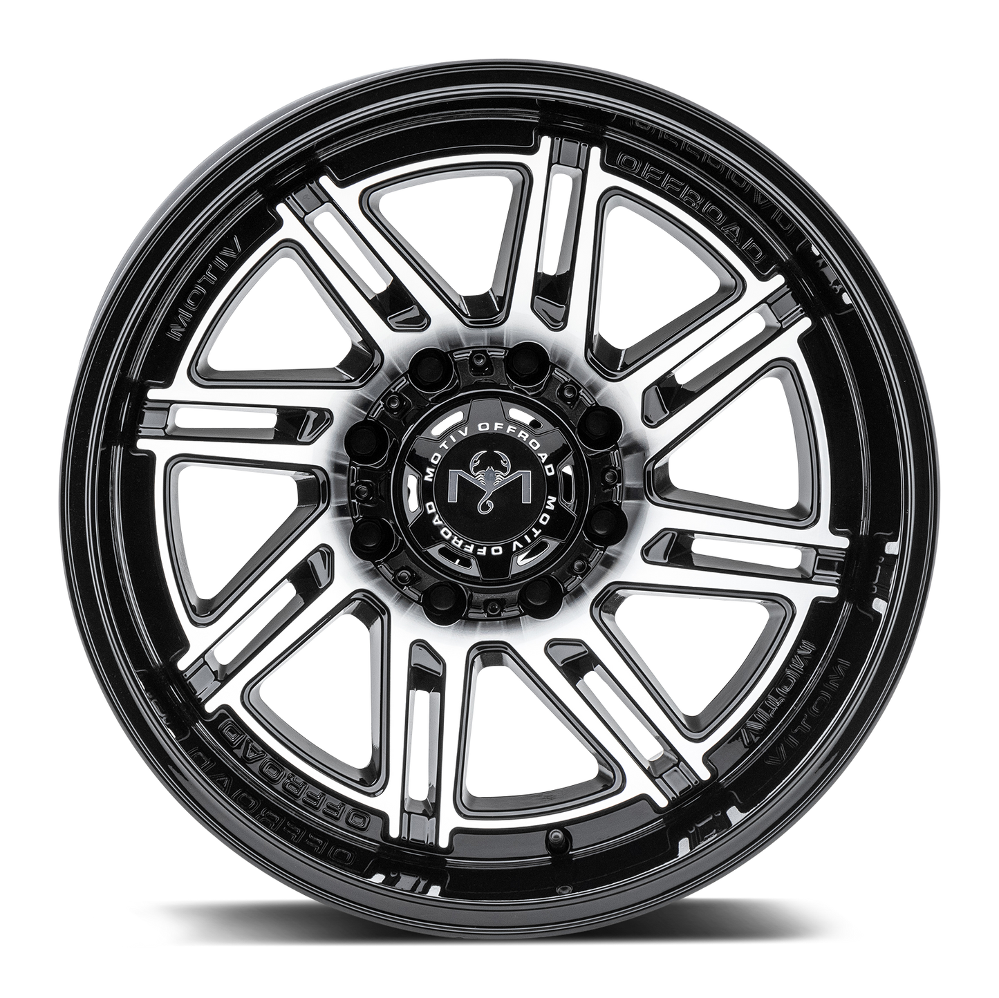 Motiv Offroad MILLENIUM 20X9 +18 8X180 Machined Gloss Black
