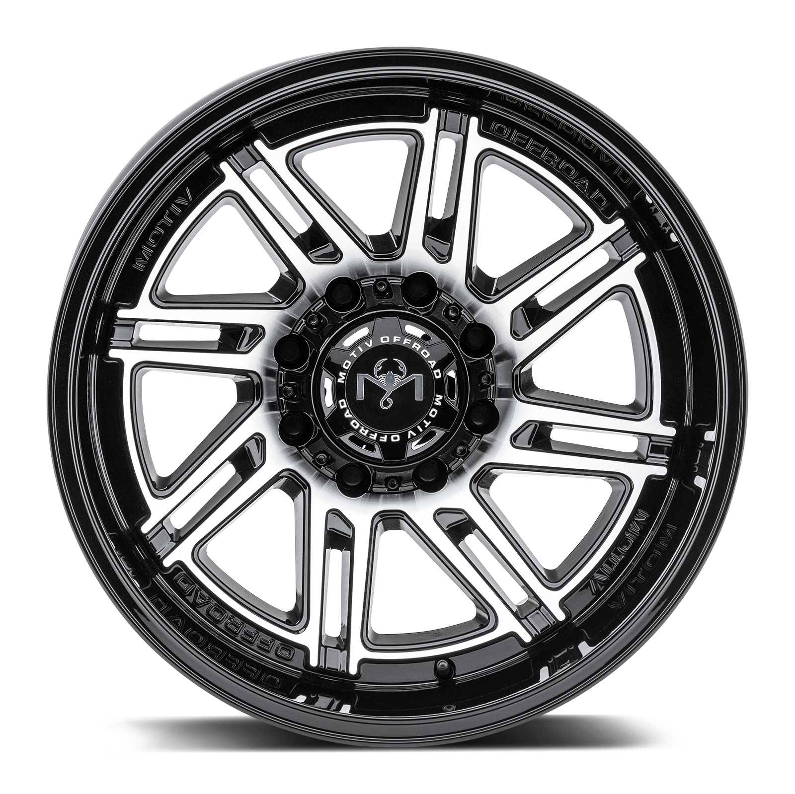 Motiv Offroad MILLENIUM 22X10 -12 8X170 Machined Gloss Black