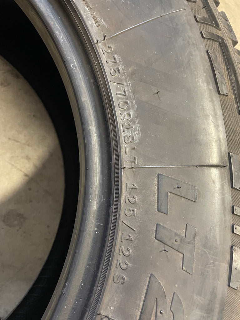 SET OF 2 275/70R18 Linglong Crosswind A/T 125/122 S E - Used Tires