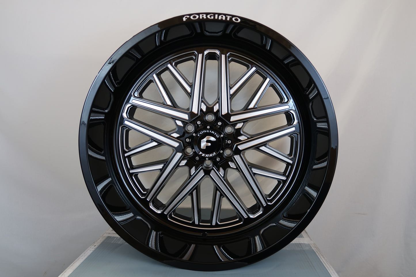 FORGIATO FLOW TERRA 003 24x14 -76 6x5.5 (6x139.7) GLOSS BLACK MILLED