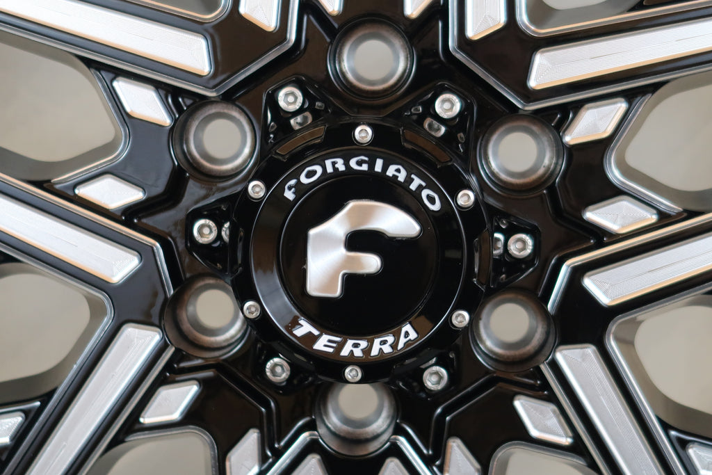 FORGIATO FLOW TERRA 003 24x14 -76 6x5.5 (6x139.7) GLOSS BLACK MILLED