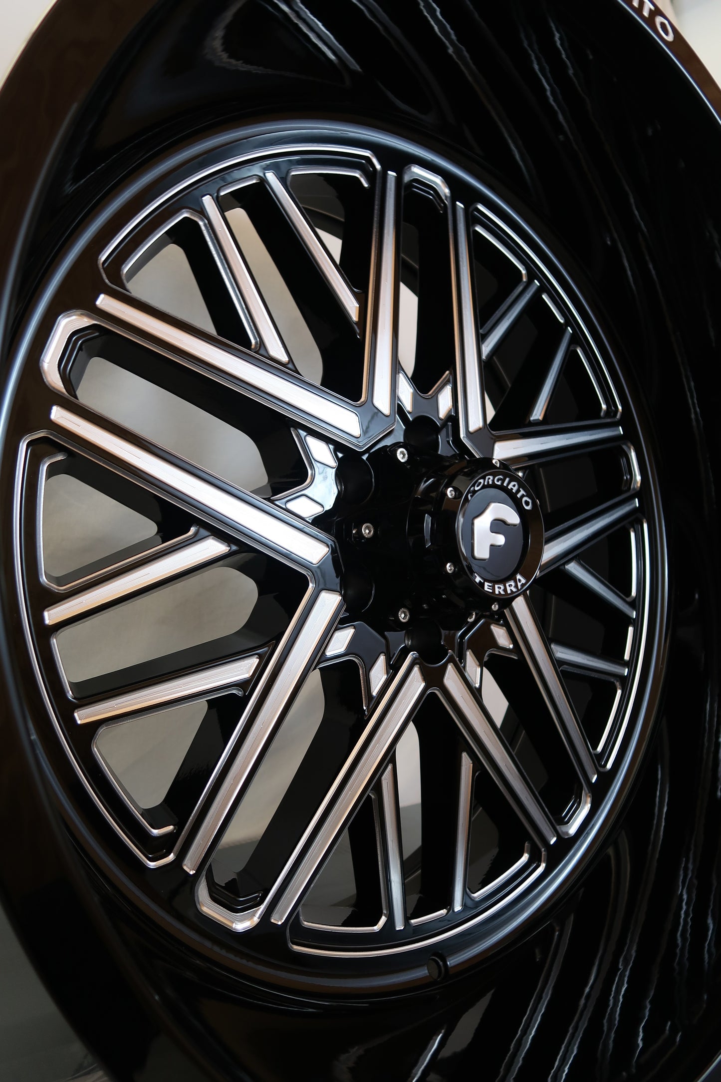 FORGIATO FLOW TERRA 003 22x12 -44 6x5.5 (6x139.7) RED MILLED - Wheels | Rims