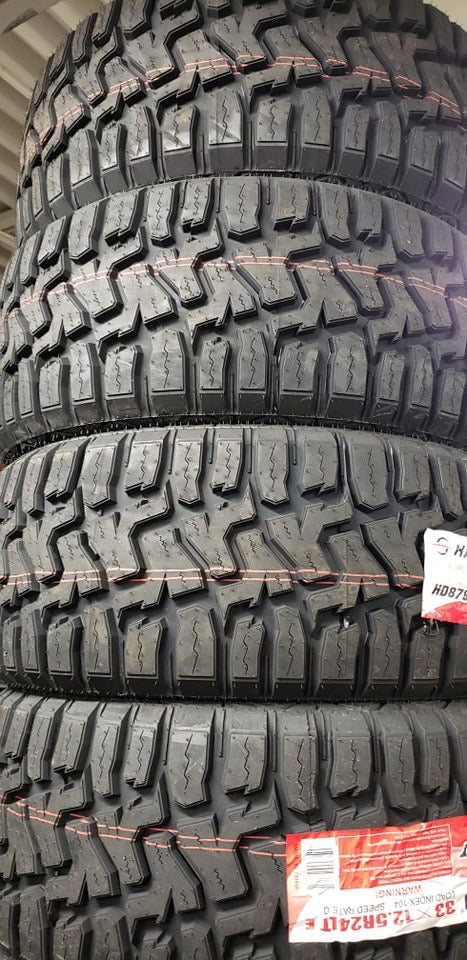 SnowFlakes Replica +31 24x10 6x139.7 (6x5.5) Chrome With 33x12.50R24 Haida Packages or Similar