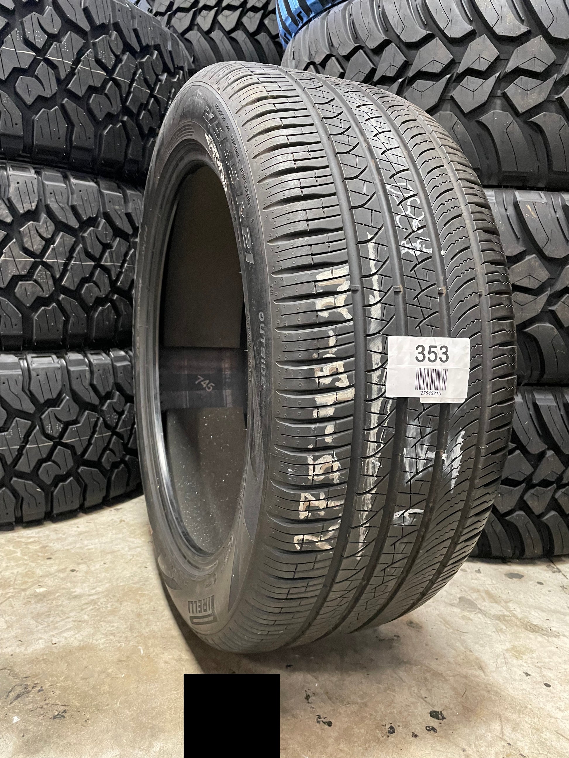 SINGLE 275/45R21 Pirelli Scorpion Zero 110 W XL - Used Tires