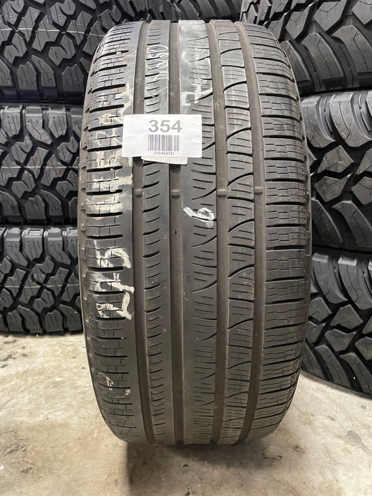 SINGLE 275/45R21 Pirelli Scorpion Verde All Season 110 Y XL - Used Tires