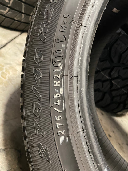 SINGLE 275/45R21 Pirelli Scorpion Verde All Season 110 Y XL - Used Tires