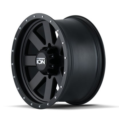 ION 134 17X8.5 -6 5x139.7 MATTE BLACK/BLACK BEADLOCK