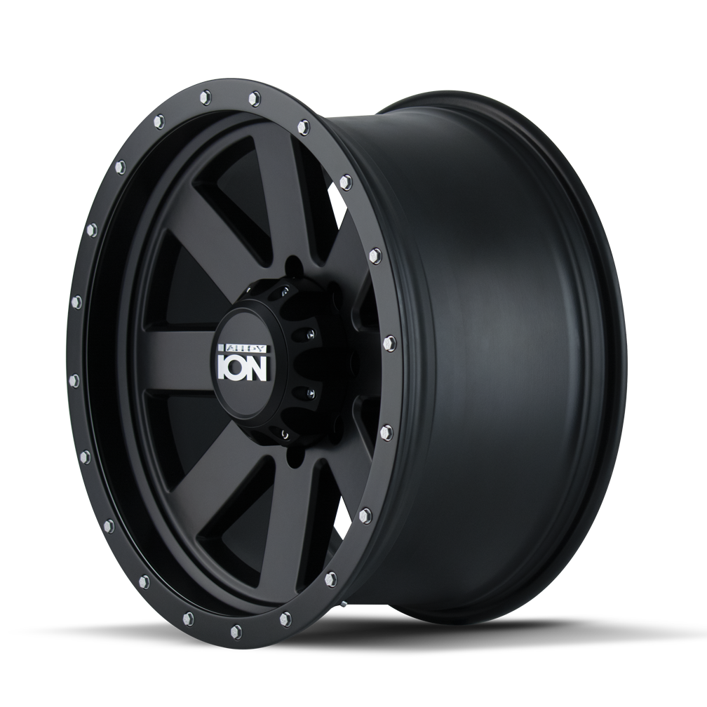 ION 134 17x8.5 -6 5x127 MATTE BLACK/BLACK BEADLOCK