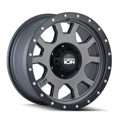 ION 135 20X9 -12 5x139.7 MATTE GUNMETAL/BLACK BEADLOCK