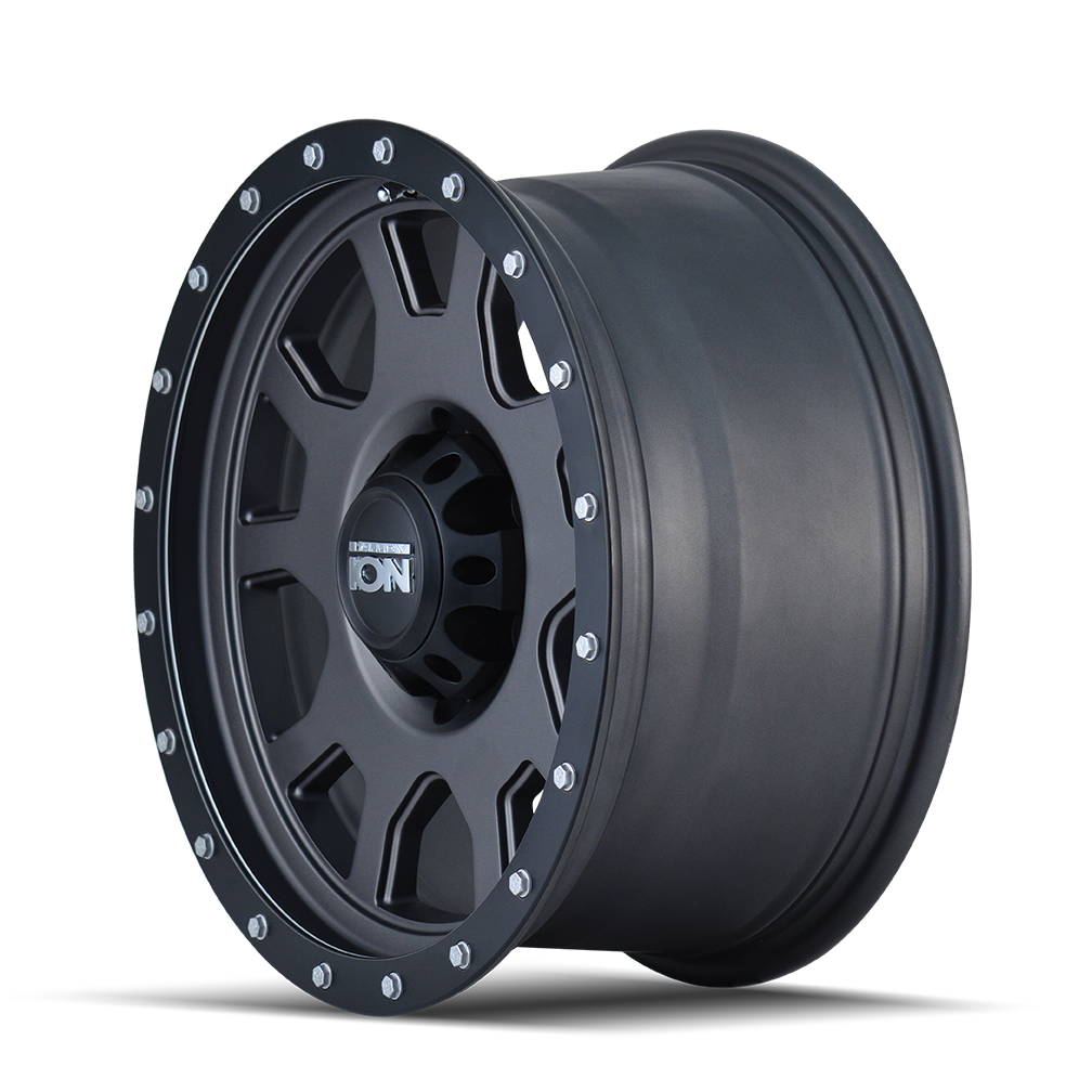 ION 135 15X8 -20 5x139.7 MATTE GUNMETAL/BLACK BEADLOCK