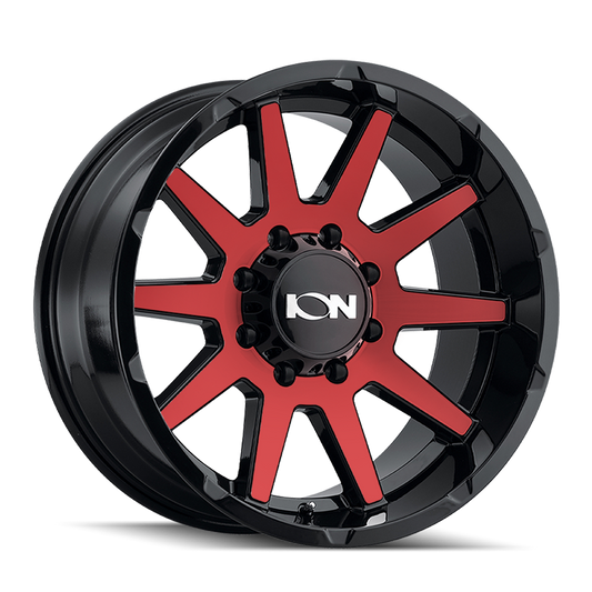 ION 143 20X9 18 8x180 GLOSS BLACK/RED MACHINED
