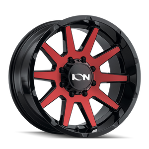 ION 143 20X10 -19 6x135 GLOSS BLACK/RED MACHINED