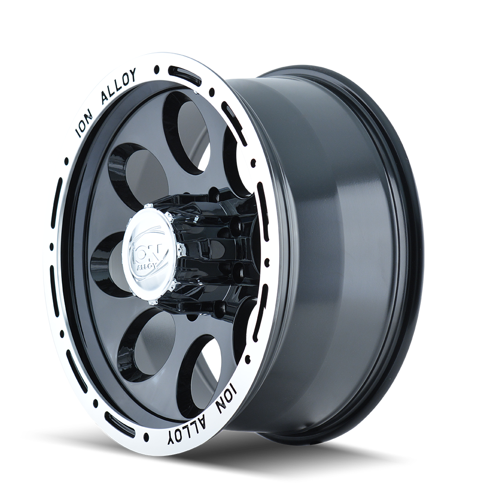 ION 174 17X9 0 8x165.1 BLACK/MACHINED