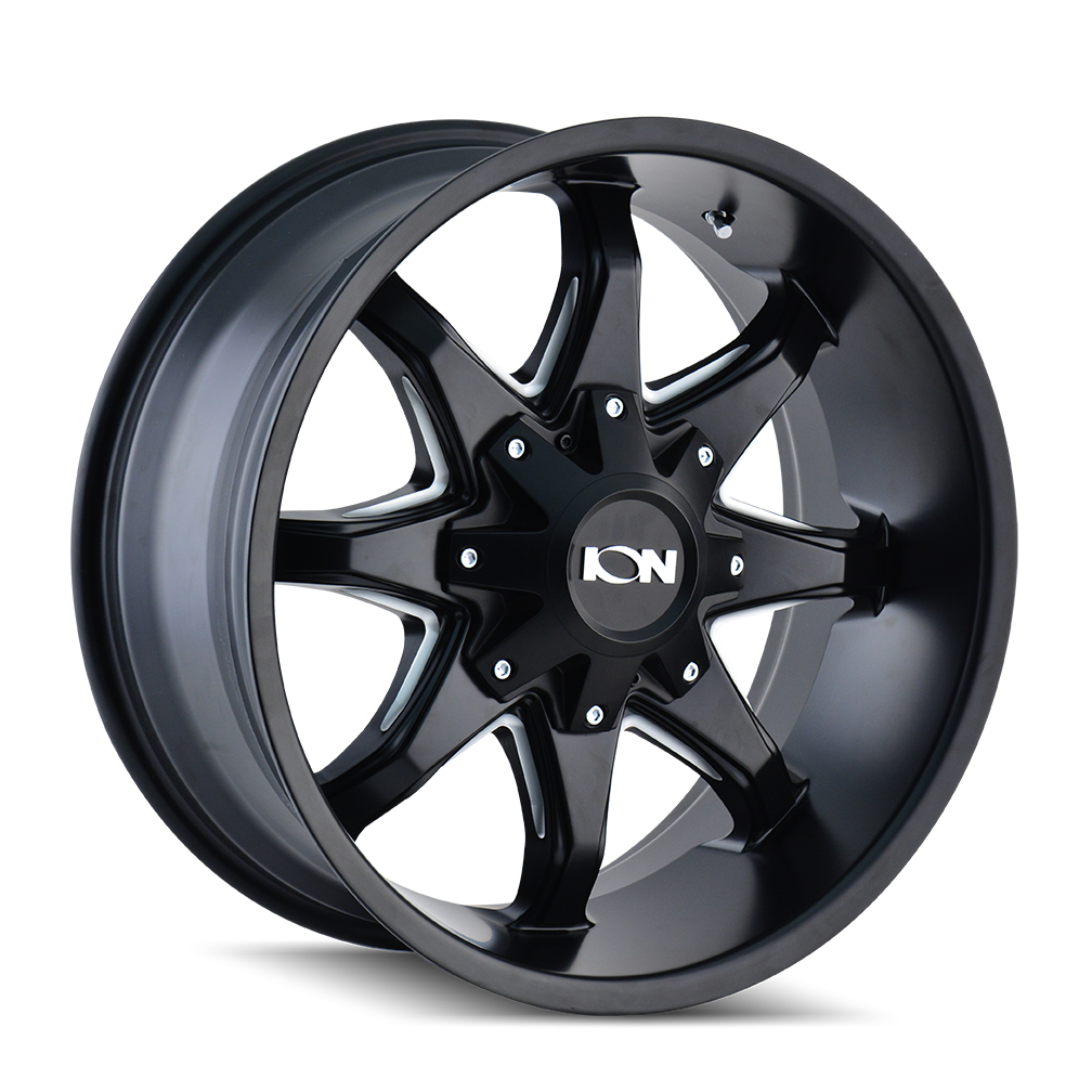 ION 181 20X9 18 6x135/6x139.7 SATIN BLACK/MILLED SPOKES