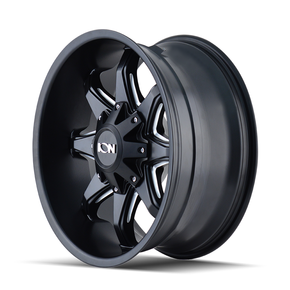 ION 181 20X9 0 6x135/6x139.7 SATIN BLACK/MILLED SPOKES