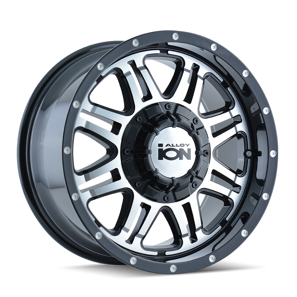 ION 186 18X9 18 8x165.1/8x170 BLACK/MACHINED