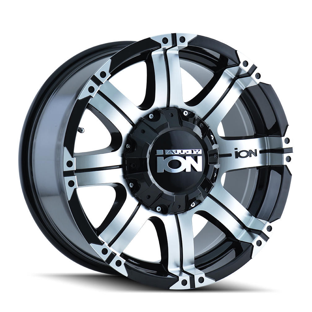 ION 187 16X8 10 8x165.1/8x170 BLACK/MACHINED
