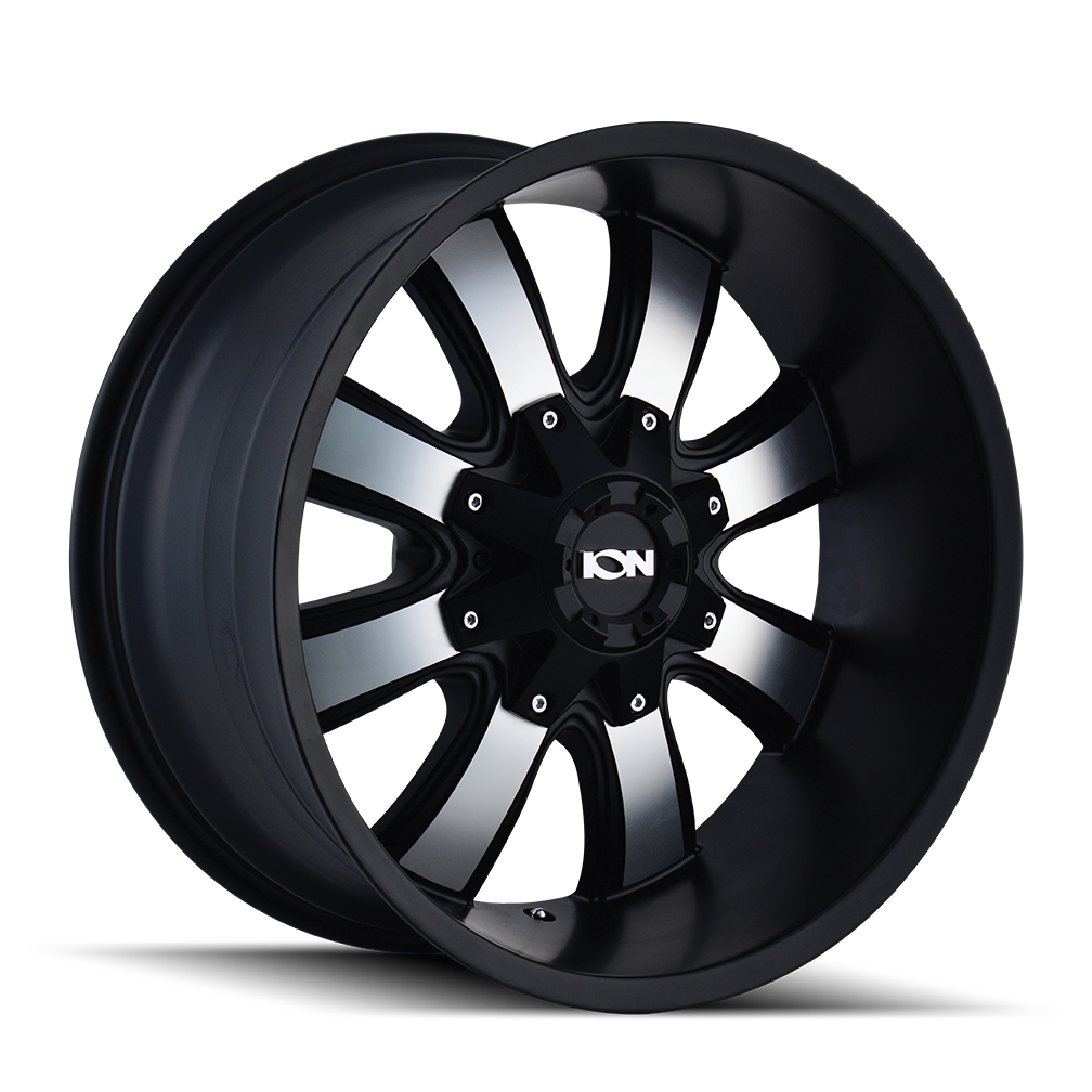 ION 189 18X10 -19 5x127/5x139.7 SATIN BLACK/MACHINED FACE