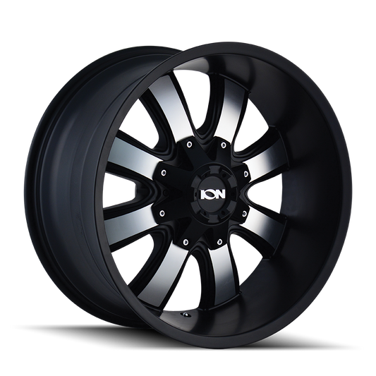 ION 189 20X10 -19 6x135/6x139.7 SATIN BLACK/MACHINED FACE