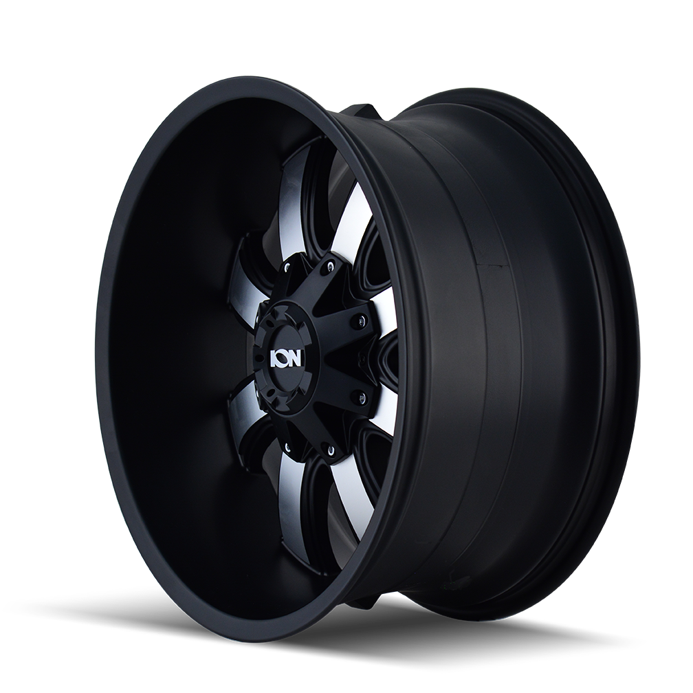 ION 189 17X9 -12 6x135/6x139.7 SATIN BLACK/MACHINED FACE