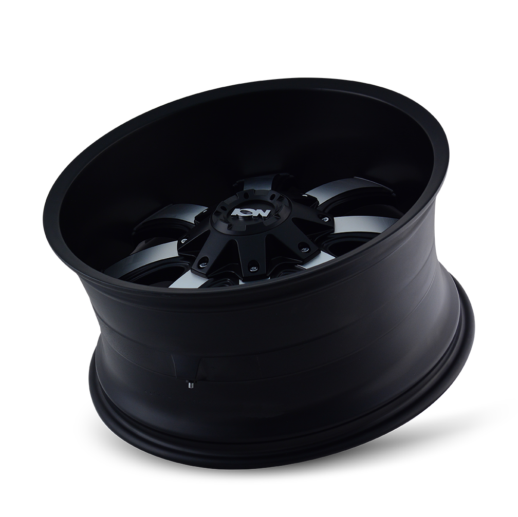 ION 189 18X10 -19 8x165.1/8x170 SATIN BLACK/MACHINED FACE