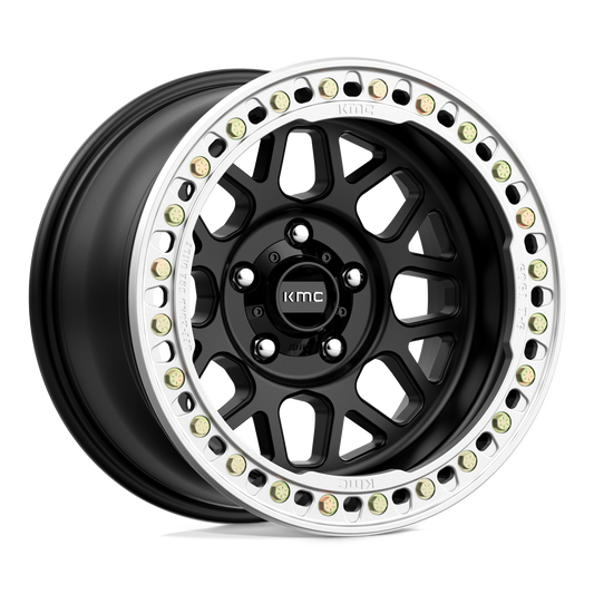 KMC KM235 GRENADE CRAWL BEADLOCK 18X9 10 6X139.7 SATIN BLACK