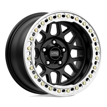 KMC KM235 GRENADE CRAWL BEADLOCK 17X9 -38 BLANK SATIN BLACK