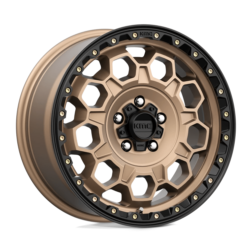 KMC KM545 TREK 17X8 38 5X108 MATTE BRONZE WITH BLACK LIP