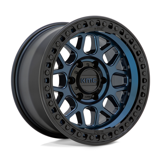 KMC KM549 GRS 17X9 0 6X135 MIDNIGHT BLUE WITH GLOSS BLACK LIP