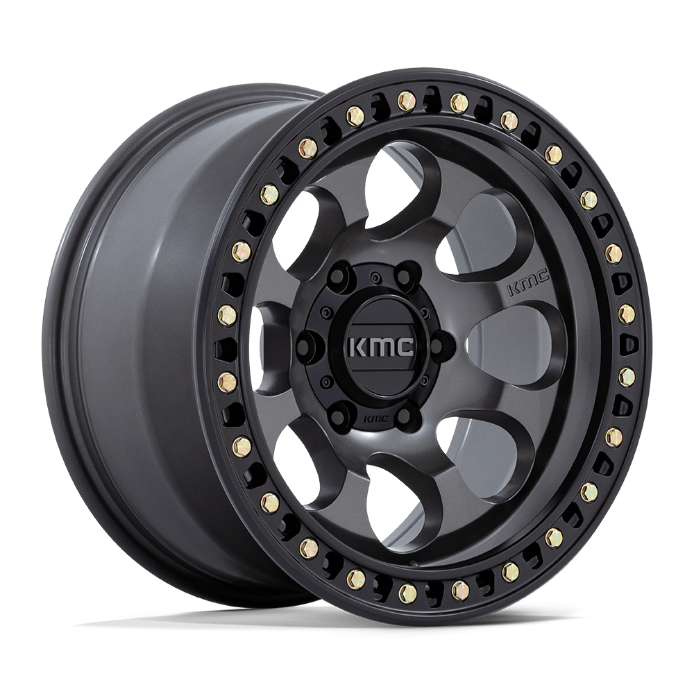 KMC KM550 RIOT SBL 18X9 18 6X139.7 ANTHRACITE WITH SATIN BLACK LIP