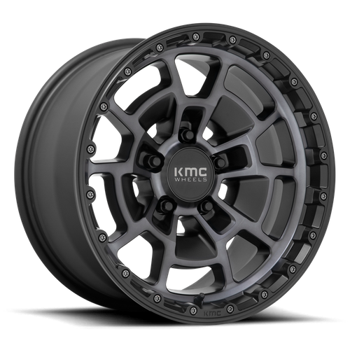KMC KM718 SUMMIT 17X8.5 0 6X139.7/6X5.5 Satin Black With Gray Tint