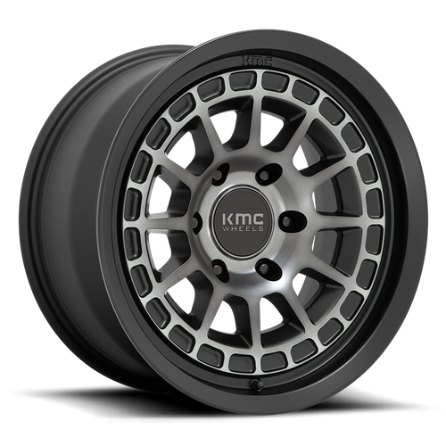 KMC KM719 CANYON 17X8 35 5X114.3/5X4.5 Satin Black With Gray Tint