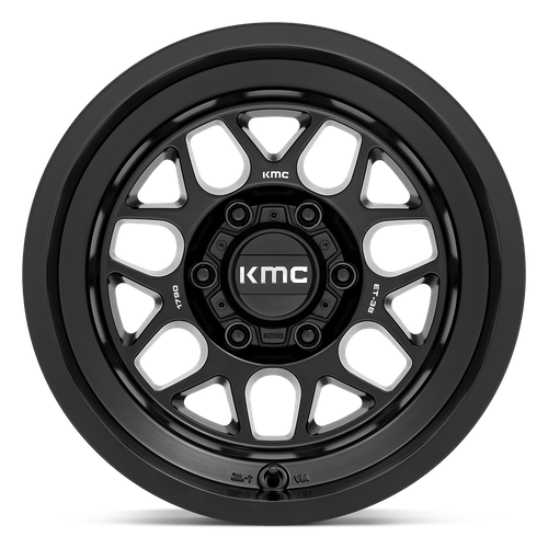 KMC KM725 TERRA 17X9 -38 5X127/5X5.0 Satin Black