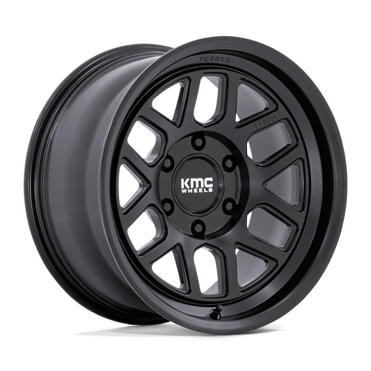 KMC KM446 MESA FORGED MONOBLOCK 17X8.5 0 6X135 SATIN BLACK
