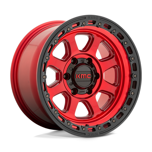KMC KM548 CHASE 18X9 18 8X170 CANDY RED WITH BLACK LIP