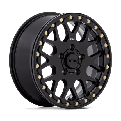 KMC POWERSPORTS KS235 GRENADE BEADLOCK 15X6 38 5X114.3 SATIN BLACK