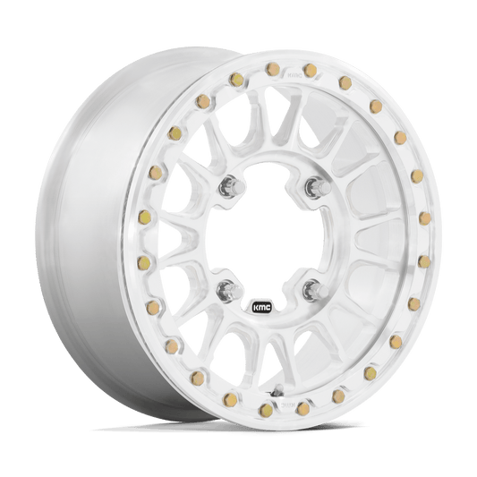 KMC POWERSPORTS KS436 IMPACT FORGED BEADLOCK 15X6 38 4X156 RAW MACHINED FORGED