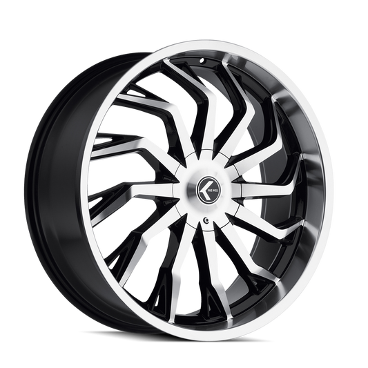 KRAZE SCRILLA KR142 24X9.5 30 6x135/6x139.7 BLACK/MACHINED