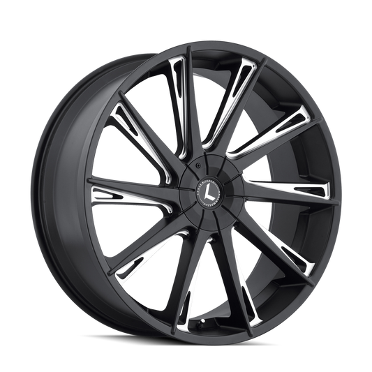 KRAZE SWAGG KR144 22X9.5 30 6x135/6x139.7 BLACK/MILLED