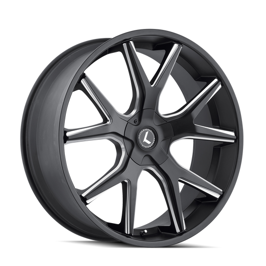 KRAZE SPLTZ KR146 22X9.5 30 6x135/6x139.7 BLACK/MILLED